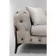 KARE DESIGN Bellissima 3 pers. sofa, Chesterfield, m. 2 puder - beige fljl og stl