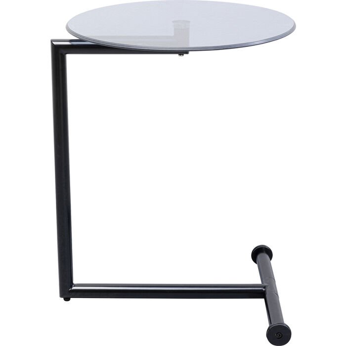 KARE DESIGN Easy Living Black sidebord, rund - glas og sort stl (46)