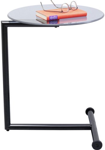 KARE DESIGN Easy Living Black sidebord, rund - glas og sort stl (46)