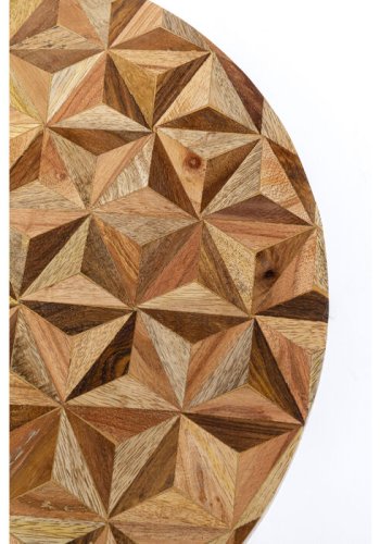 KARE DESIGN Domero Geo sidebord, rund - brun polyresin og messing stl (40)