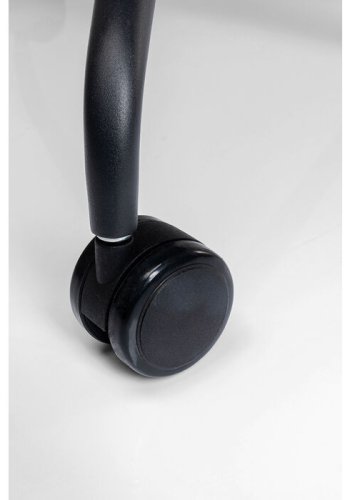 KARE DESIGN Charles kontorstol, m. armln, vippefunktion - brun polyurethanbelagt stof og sort stl