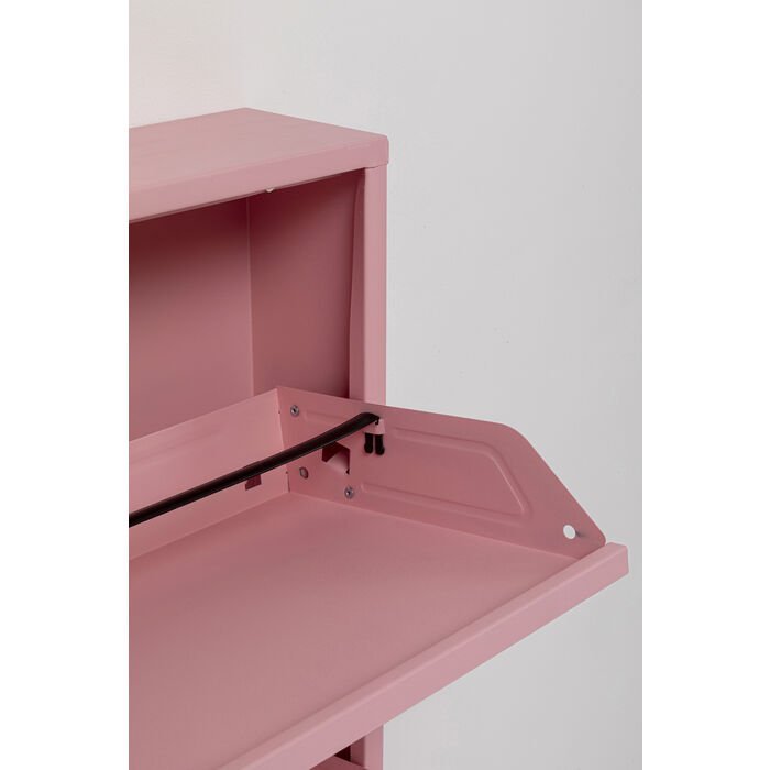 KARE DESIGN Caruso 3 skoskap, m. 3 drer - rosa stl (H:104)