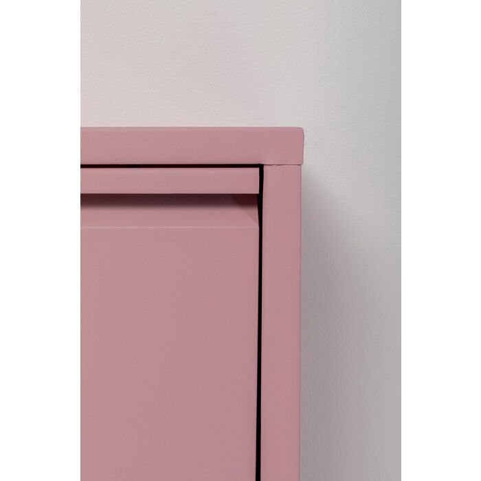 KARE DESIGN Caruso 3 skoskap, m. 3 drer - rosa stl (H:104)