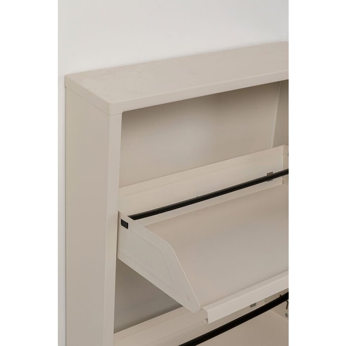 KARE DESIGN Caruso 3 skoskap, m. 3 drer - kremstl (H:104)