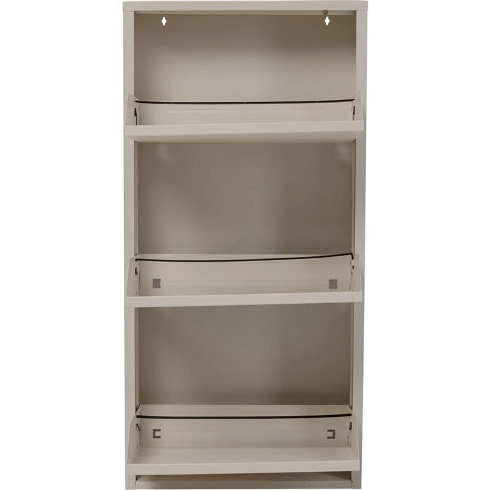 KARE DESIGN Caruso 3 skoskap, m. 3 drer - kremstl (H:104)