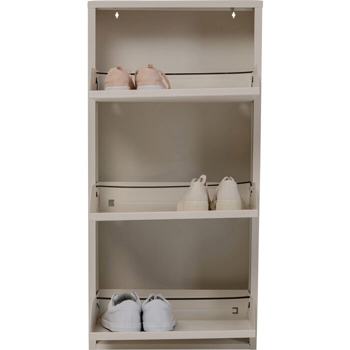 KARE DESIGN Caruso 3 skoskap, m. 3 drer - kremstl (H:104)