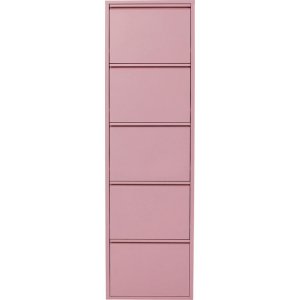 KARE DESIGN Caruso 5 skoskab, m. 5 lger - lyserd stl (H:173)