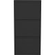 KARE DESIGN Caruso 3 skoskab, m. 3 lger - sort stl (H:104)