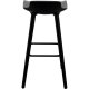 KARE DESIGN York Counter barstol,  m rygln og fodsttte - sort ABS plast og sort stl