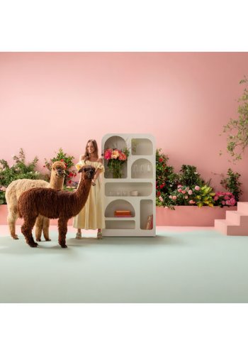 KARE DESIGN Paco vegghylle, rektangulr - hvit MDF (95x180)