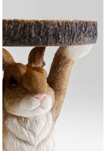 KARE DESIGN Animal Rabbit sidebord, rund - multifarvet polyresin (32)