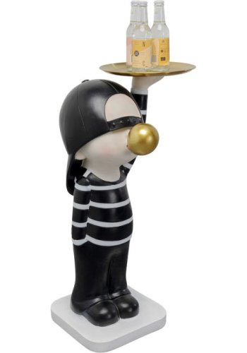 KARE DESIGN Bubble Boy sidebord, rund - messing stl og multifarvet polyresin (42)