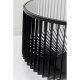 KARE DESIGN Corinne sofabord, rund - klar glas og sort stl (80)