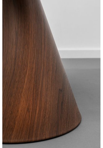 KARE DESIGN Cono salongbord, rundt - valnttfarget finer, brunfarget papir og gullstl (50)