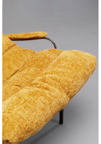 KARE DESIGN Vienna Swing gyngestol og skammel - gul polyester og stl