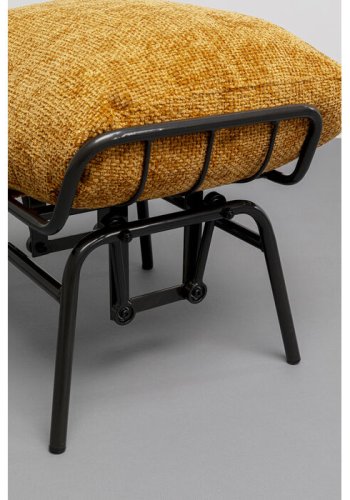 KARE DESIGN Vienna Swing gyngestol og skammel - gul polyester og stl