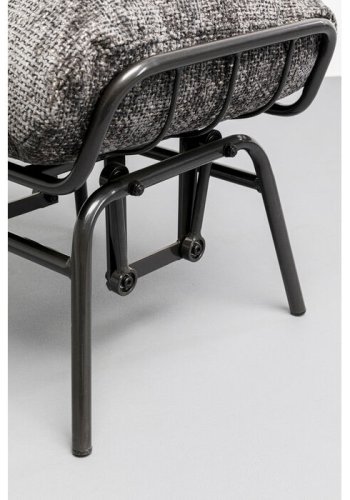 KARE DESIGN Vienna Swing gyngestol og skammel - gr polyester og stl