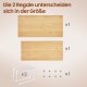 SONGMICS krydderirol, s�t med 2 skabshylder, udvidelig k�kkenhylde, stabelbar krydderiholder, metal og konstrueret tr�, Cloud White og naturbeige KCS200W01
