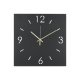 SPINDER DESIGN Time vgur, kvadratisk - sort stl (40x40)