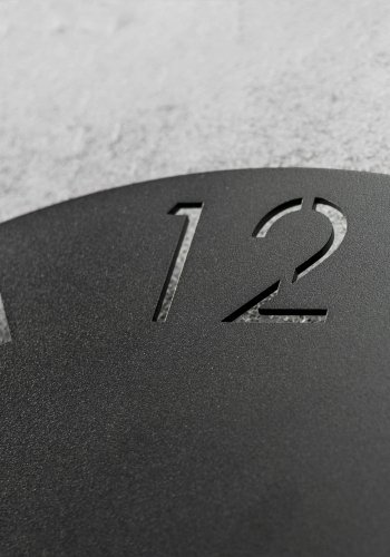 SPINDER DESIGN Time veggklokke, rund - svart stl (40)