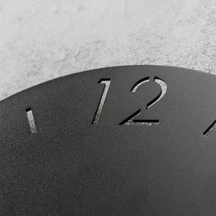 SPINDER DESIGN Time veggklokke, rund - svart stl (40)