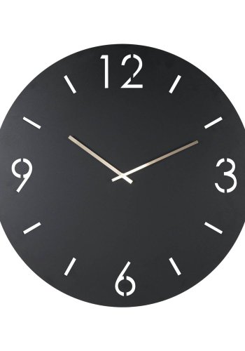 SPINDER DESIGN Time vgur, rund - sort stl (60)