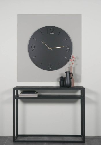 SPINDER DESIGN Time vgur, rund - sort stl (80)