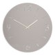 SPINDER DESIGN Time veggklokke, rund - taupe stl (80)