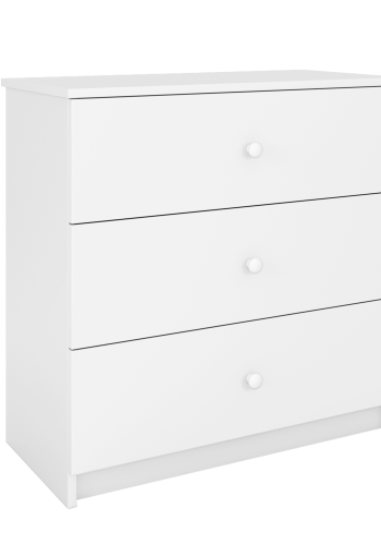 Babydreams Kinderkommode, mit 3 Schubladen - Laminat weiß