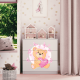 Babydreams barnekommode med bamse med sommerfugler, m. 3 skuffer - hvit laminat