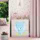 Babydreams barnekommode med bl bamse, m. 3 skuffer - hvit laminat