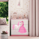 Babydreams barnekommode med prinsesse og hest, m. 3 skuffer - hvit og rosa laminat
