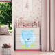 Babydreams barnekommode med bl bamse, m. 3 skuffer - hvit og rosa laminat