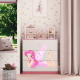 Babydreams barnekommode med fe med vinger, m. 3 skuffer - hvit og rosa laminat