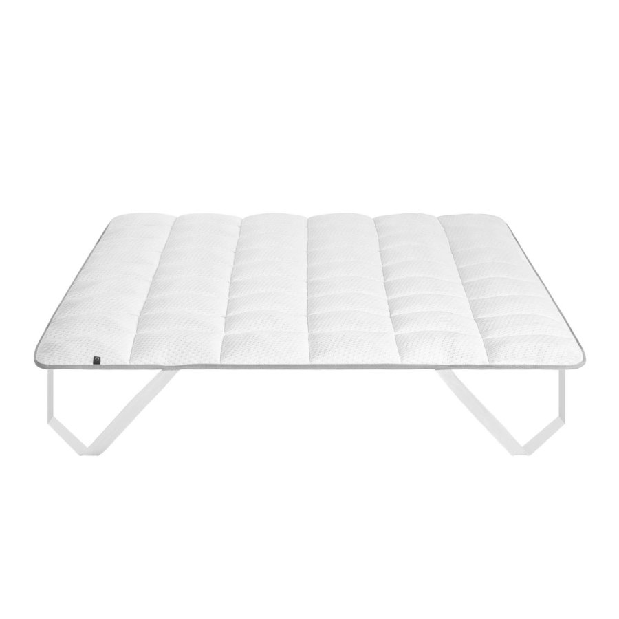 KAVE HOME Freya overmadrass - hvitt stoff (150x190)