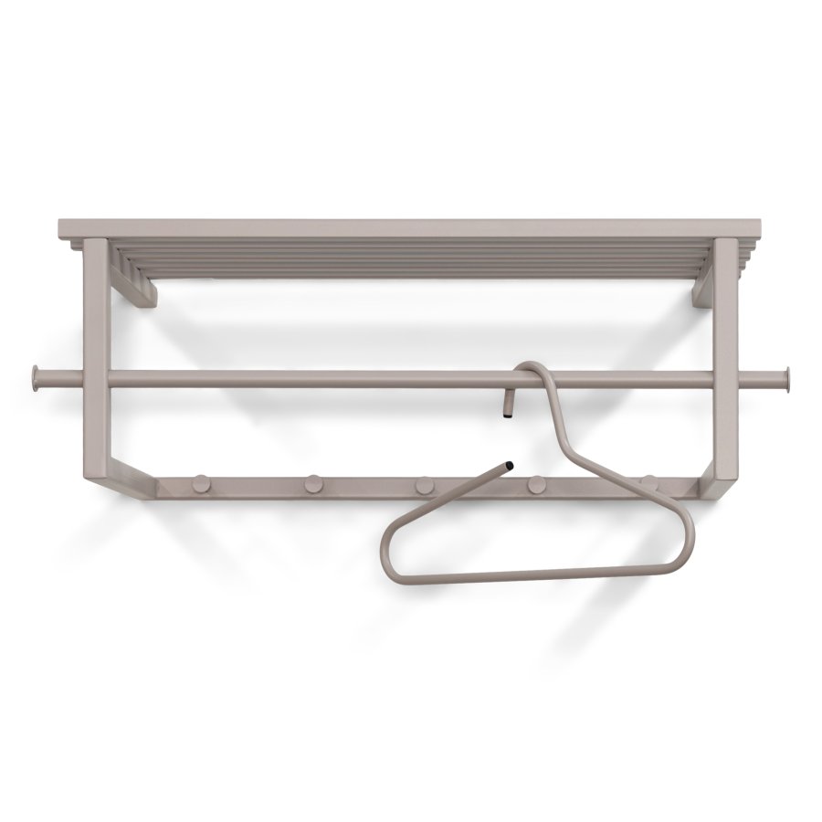 SPINDER DESIGN Marco Color Edition hattehylde, m. 5 knager og 1 bjlestang - silky taupe stl