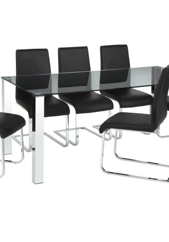 ACT NORDIC Edge Spisebord - Glassplate, glass, rektangulrt, (75x180x90)