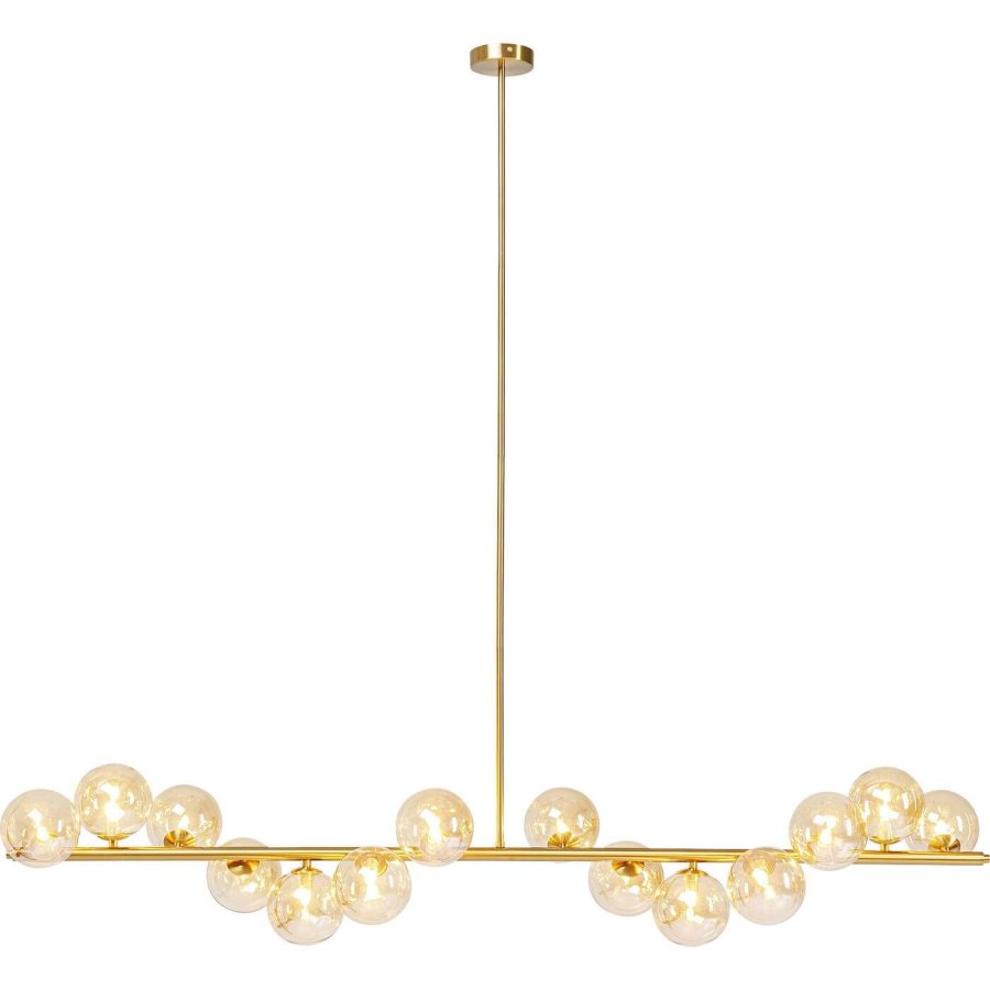 KARE DESIGN Scala Balls guldfarvet loftlampe - glas og stl (150cm)