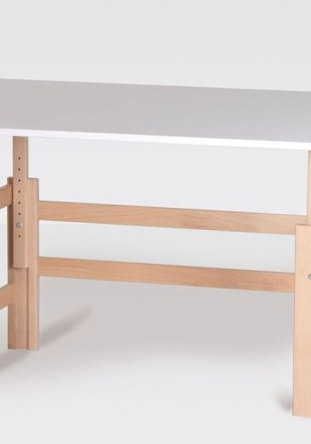 Manis-H Justerbart skrivbord med boktr�ram 115 cm - Skrivbord 115cm: 60/80X115x65cm