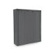 SONGMICS B�rbar Garderobe, Sammenklappelig Skab, T�jopbevaringsorganisator med B�jleskinne, Hylder, Stofbetr�k, Til Sovev�relse, Garderobe, 150 x 45 x 175 cm, Gr� LSF03G