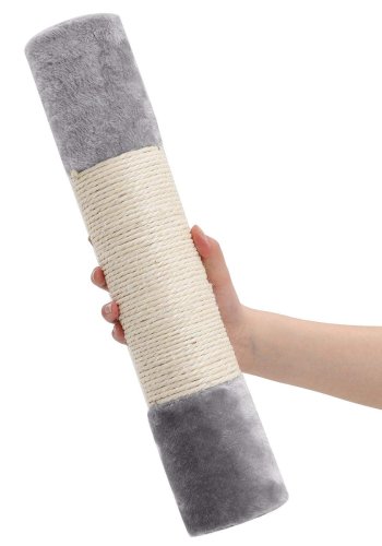 FEANDREA Kradsetr�, Kompakt Kattehus med 2 Huler, Lysegr� PCT61W