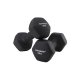 SONGMICS SYL60BK Hantel, sechseckig - mattschwarzes Neopren (2x5kg) (2er-Set)