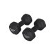 SONGMICS SYL60BK Hantel, sechseckig - mattschwarzes Neopren (2x5kg) (2er-Set)