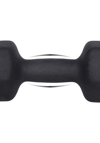SONGMICS SYL60BK Hantel, sechseckig - mattschwarzes Neopren (2x5kg) (2er-Set)