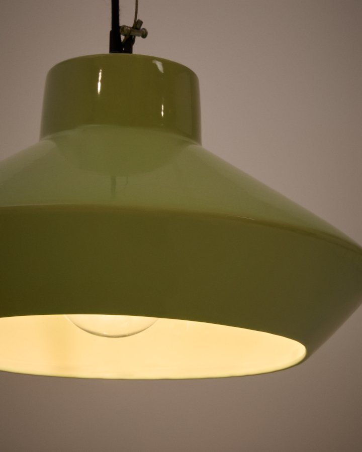 KAVE HOME Portol grnn keramisk taklampe