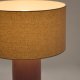 KAVE HOME Toneric keramisk bordlampe med lilla overflate og bomull