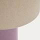 KAVE HOME Toneric keramisk bordlampe med lilla overflate og bomull