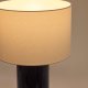 KAVE HOME Toneric keramisk bordlampe med bl overflate og bomull