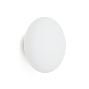 KAVE HOME Bamila vgglampa i rkfrgat glas och nickel, 25 cm