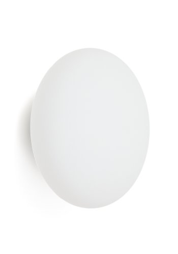 KAVE HOME Bamila vegglampe i rkt glass og nikkel, 25 cm